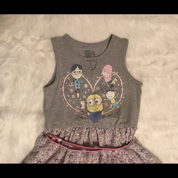 Girl Despicable Me 3 Minion Dress SZ M - Picture 2 of 8